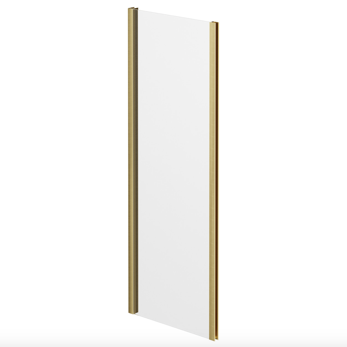 Side Panel 800mm - 6mm - Brushed Brass | Woodford Bathrooms