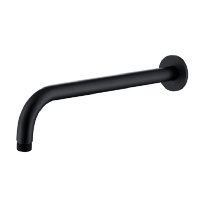 Bewl Round Shower Arm - Black | Woodford Bathrooms