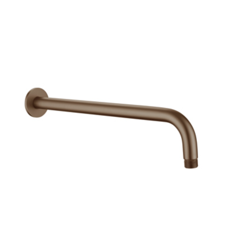 Bewl Round Shower Arm - Dark Brushed Bronze | Woodford Bathrooms