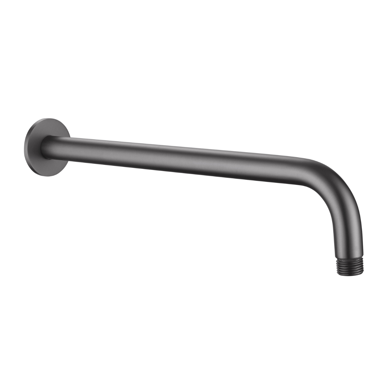 Bewl Round Shower Arm - Gunmetal Grey | Woodford Bathrooms