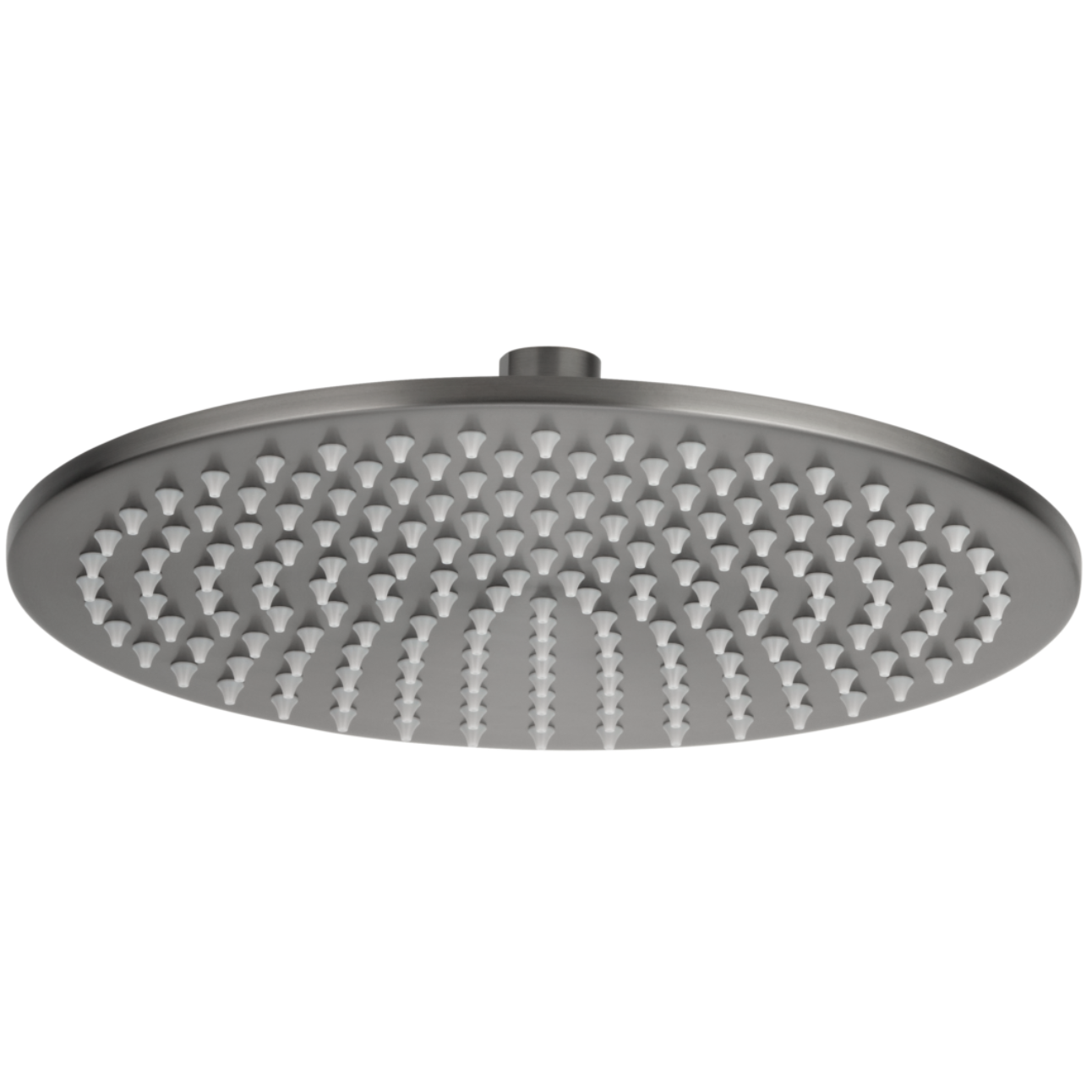 Bewl Round Slim Shower Head 250mm - Gunmetal Grey | Woodford Bathrooms