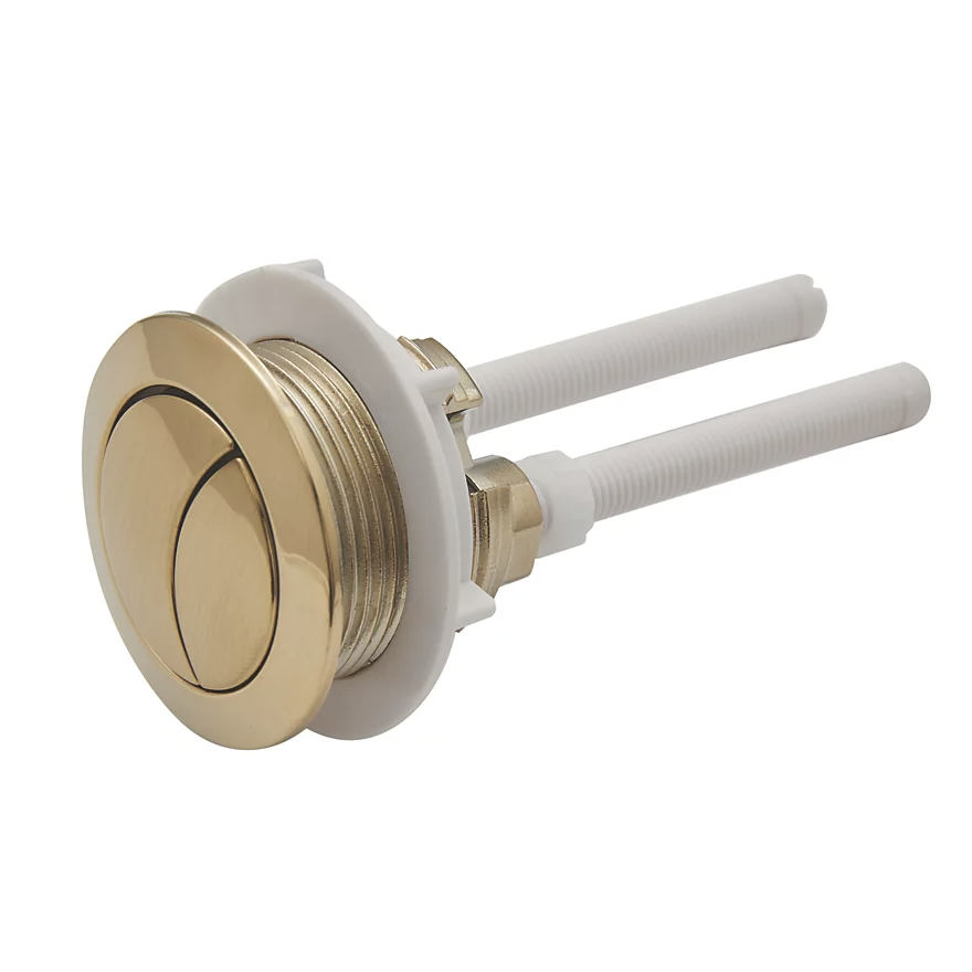 Dual-Flush Close Couple Cister Flushing Button Brass | Woodford Bathrooms