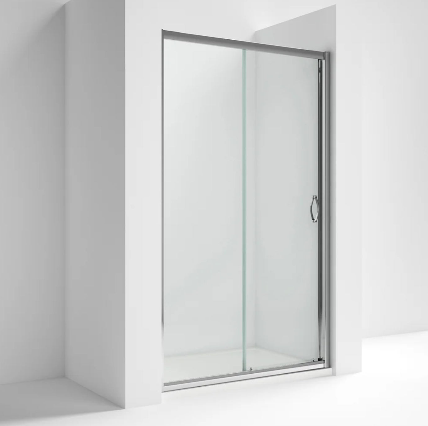Sliding Door - 1100mm - 6mm - Chrome