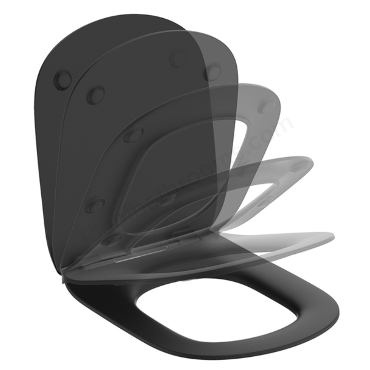 Ideal Standard Retail Tesi Soft Close Toilet Seat - Black | Woodford Bathrooms