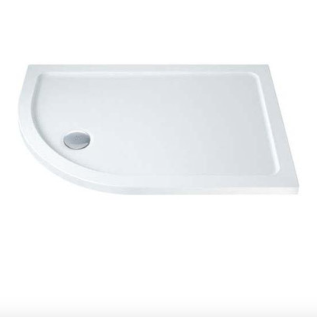 MX Stone Resin Shower Tray - Quadrant 1000 x 800mm - Left | Woodford Bathrooms