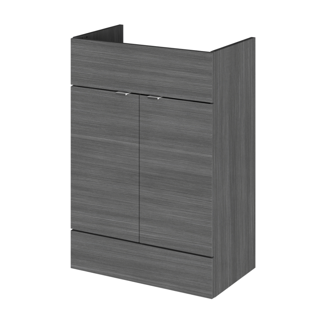 Fusion Fitted Floor Standing 2 Door Vanity Unit 600mm