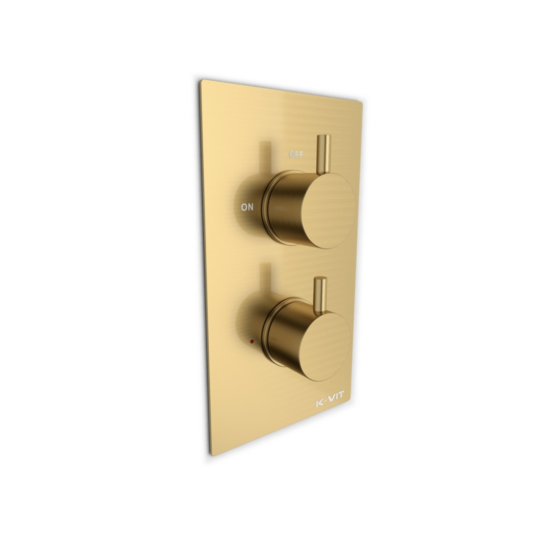 Kartell Ottone Concealed Therm Shower Valve Diverter Brass | Woodford Bathrooms