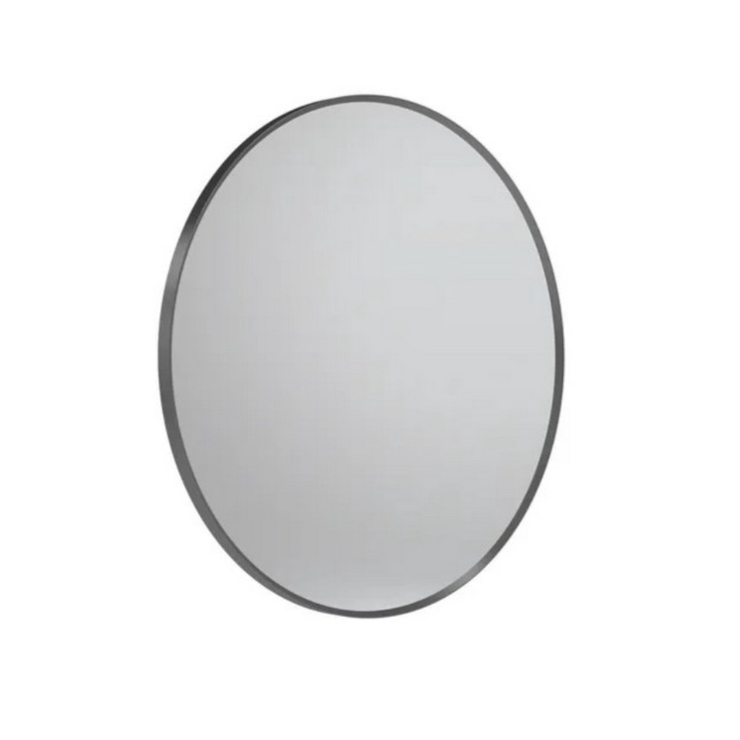Tavistock Verge 60cm Circular Mirror - Gunmetal | Woodford Bathrooms