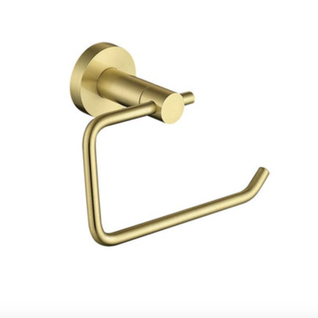 The White Space Toilet Roll Holder - Brushed Brass | Woodford Bathrooms