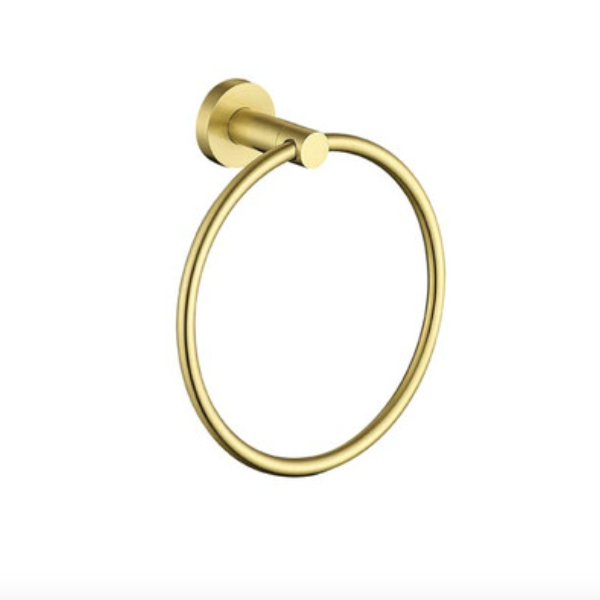 The White Space Towel Ring - Brushed Brass | Woodford Bathrooms