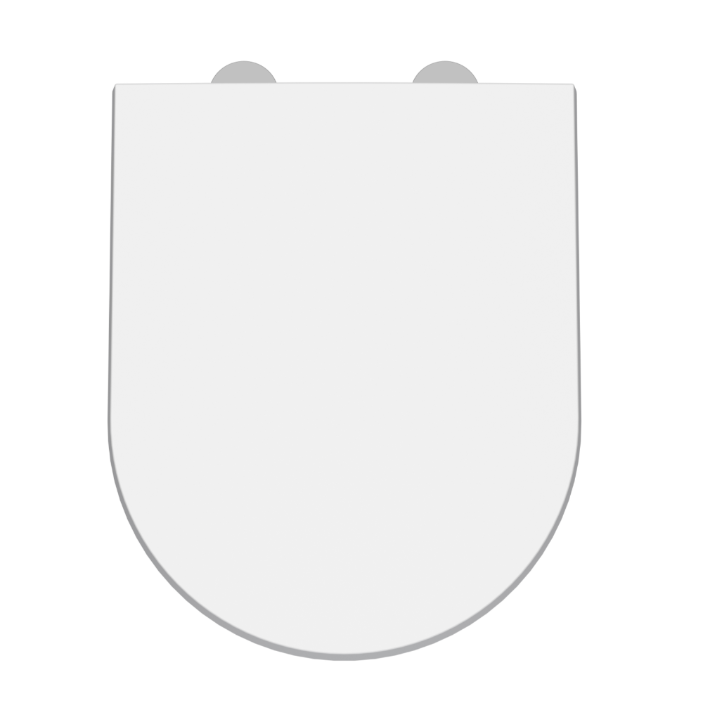 Luxury D Shaped Top Fix Soft Close Seat | Woodford Bathrooms