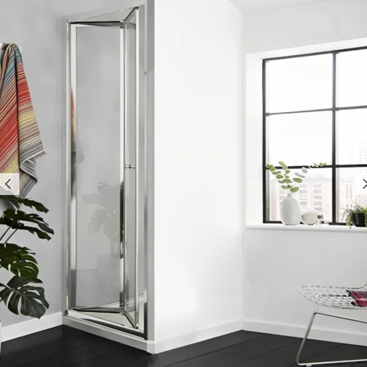 Kartell Kv6 Bi-Fold Shower Door 800Mm Wide - 4Mm Glass | Woodford Bathrooms