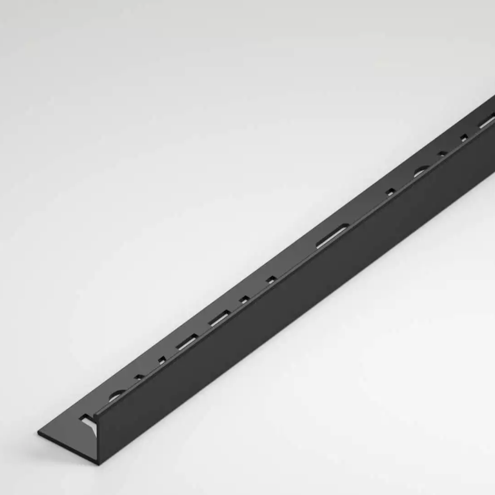 12mm Black Square Edge Plastic Trim | Woodford Bathrooms