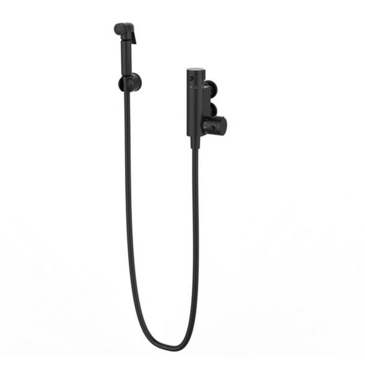 Black Douche Kit With Thermostatic Mixing Valve | Woodford Bathrooms