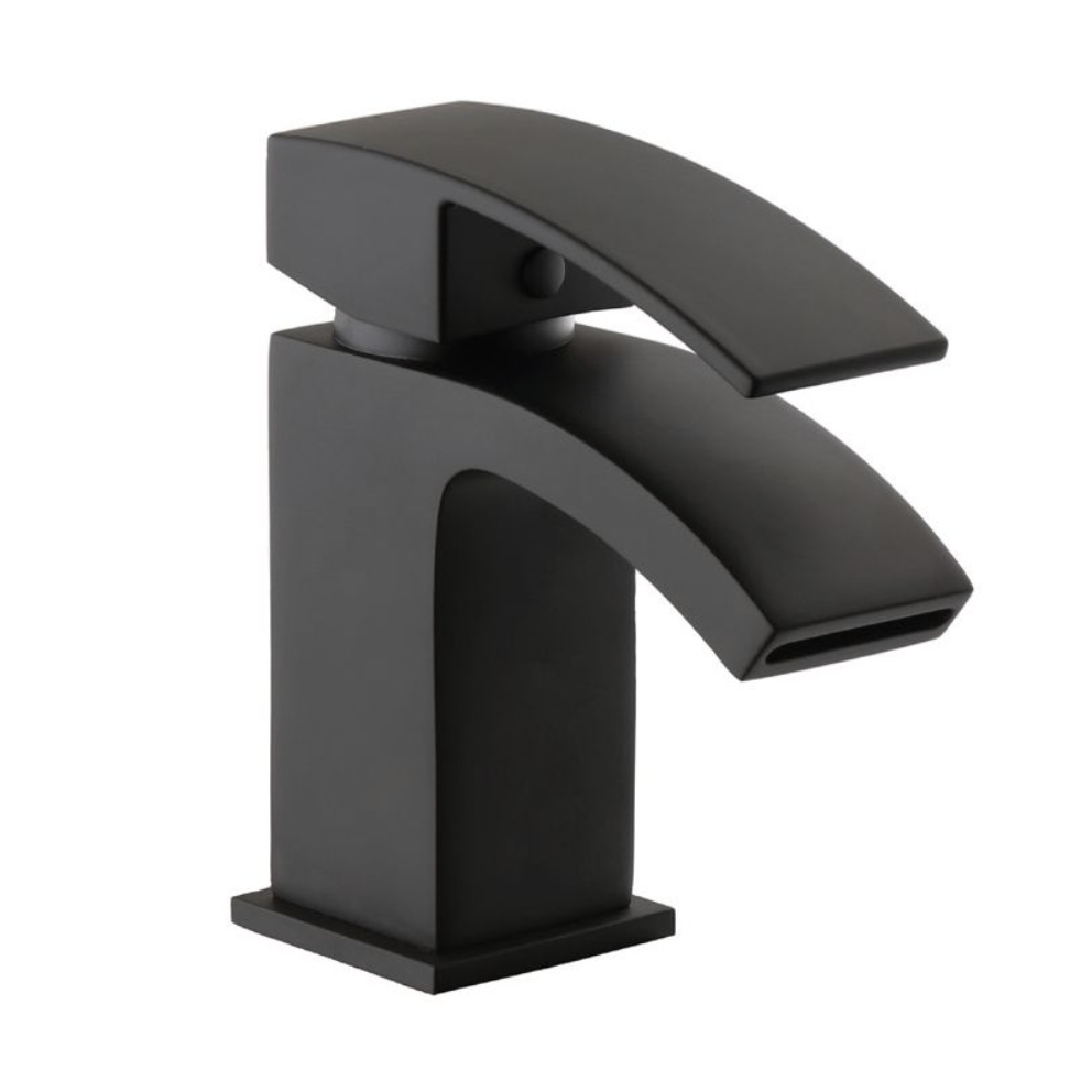 Fiuto Nero Mono Basin Mixer Full Black
