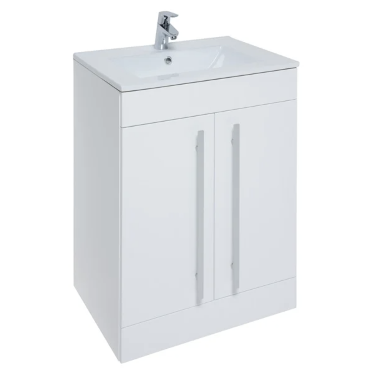 Kartell Purity 600Mm Two Door White Floor Standing Unit | Woodford Bathrooms