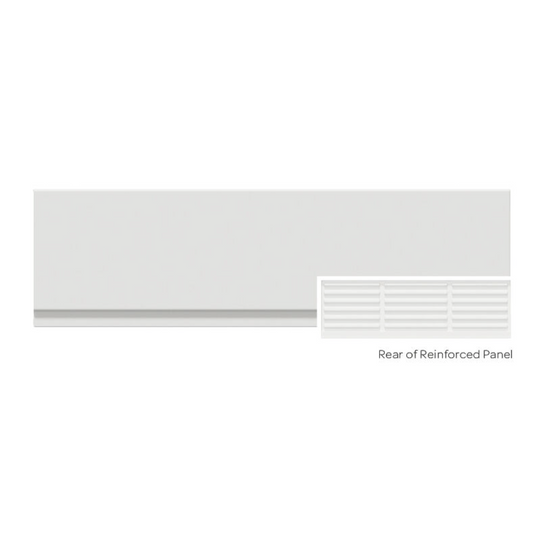 Kartell Sonic Reinforced Front Bath Panel White 520X1700Mm | Woodford Bathrooms