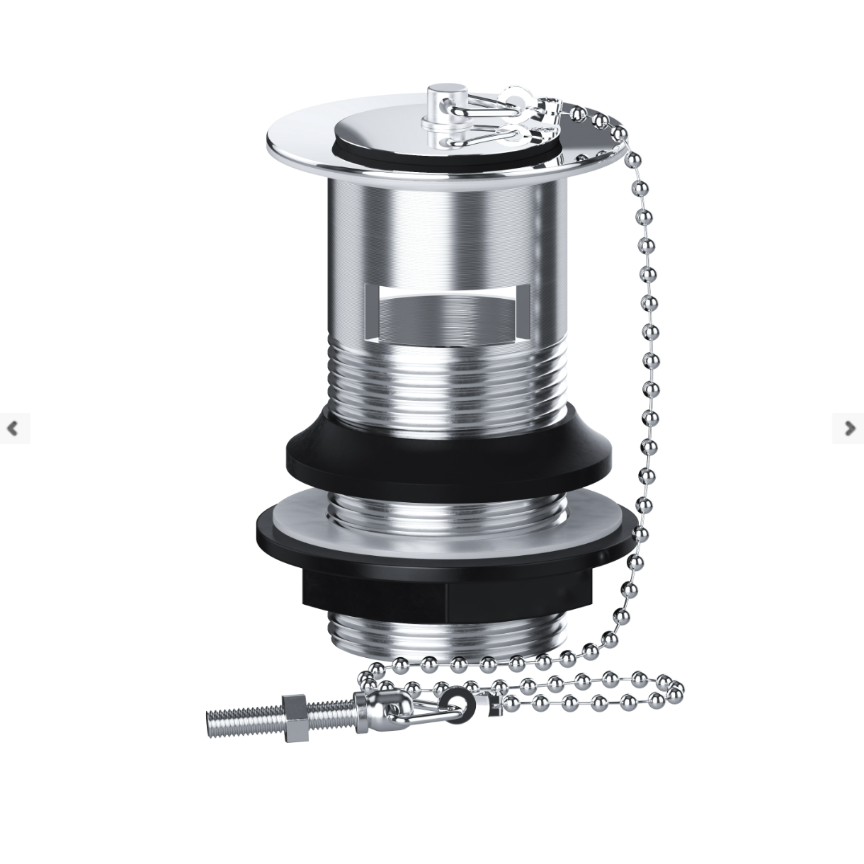 Viva Sanitary Chrome Plug Slotted Basin Waste