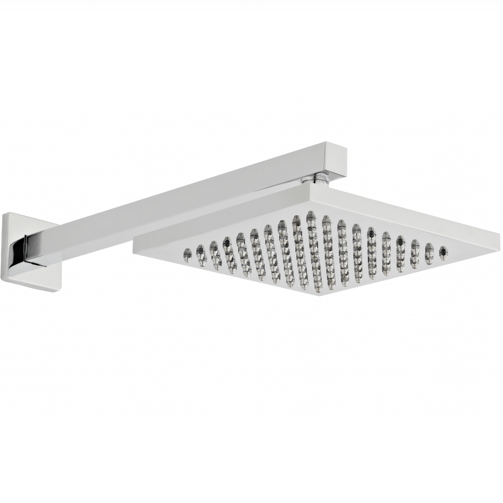 Kartell Cube Fixed Shower Head And Arm | Woodford Bathrooms