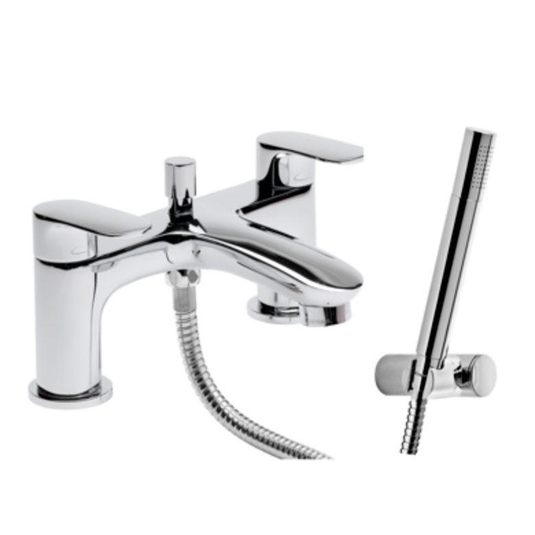 Tavistock Avid Deck Mounted Bath Shower Mixer - Chrome | Woodford Bathrooms