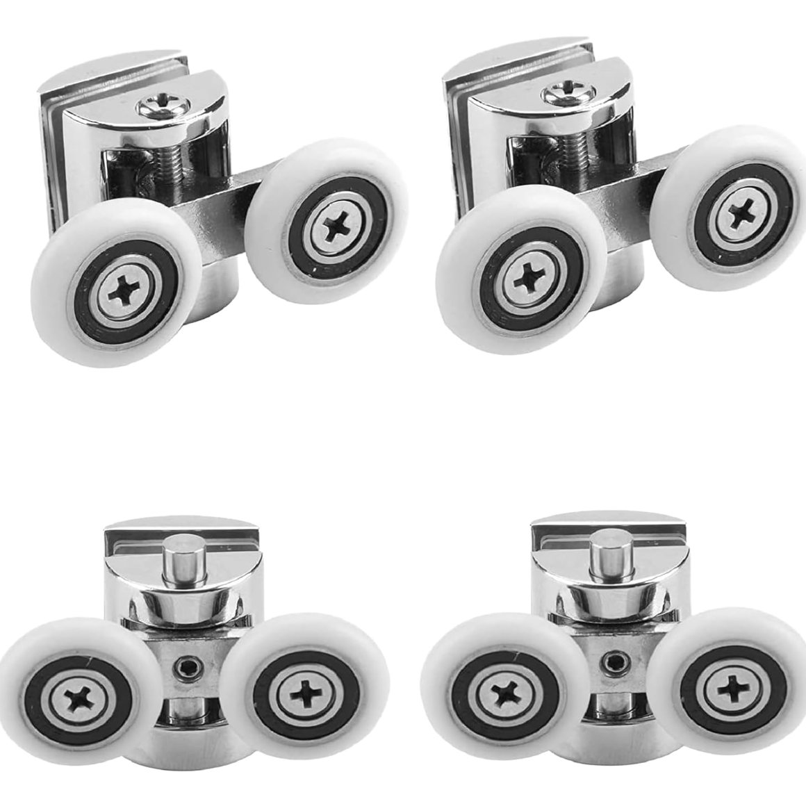 26mm Showers Doors Wheel Rollers (2 Top + 2 Bottom) | Woodford Bathrooms