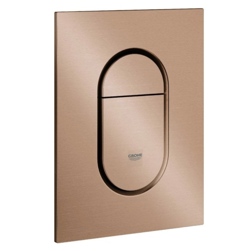 Grohe Arena Cosmopolitan Flush Plate - Brushed Warm Sunset | Woodford Bathrooms
