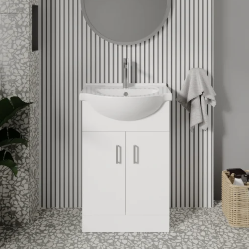550mm 2-Door Floor Standing Vanity Unit | Woodford Bathrooms