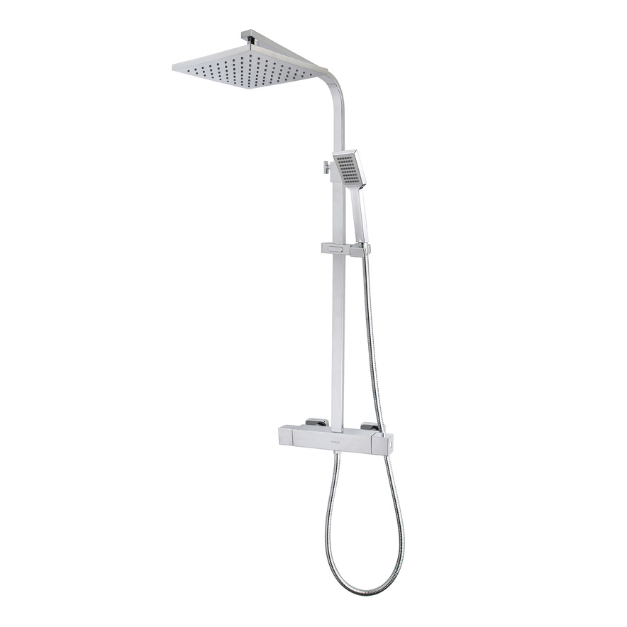 Aqualisa AQ Square Shower Column W Cool Touch - Chrome | Woodford Bathrooms