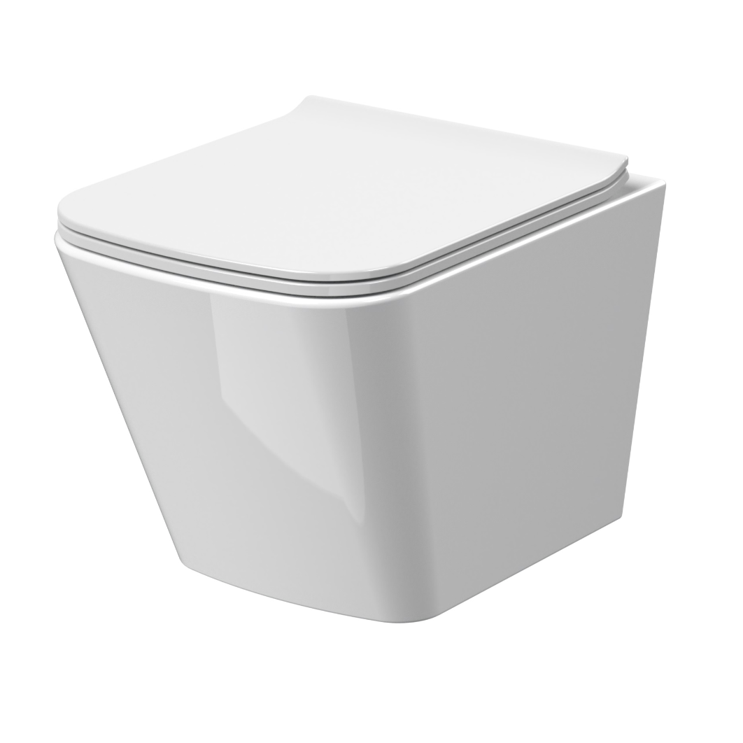Ava Rimless Wall Hung Pan & SC Seat | Woodford Bathrooms