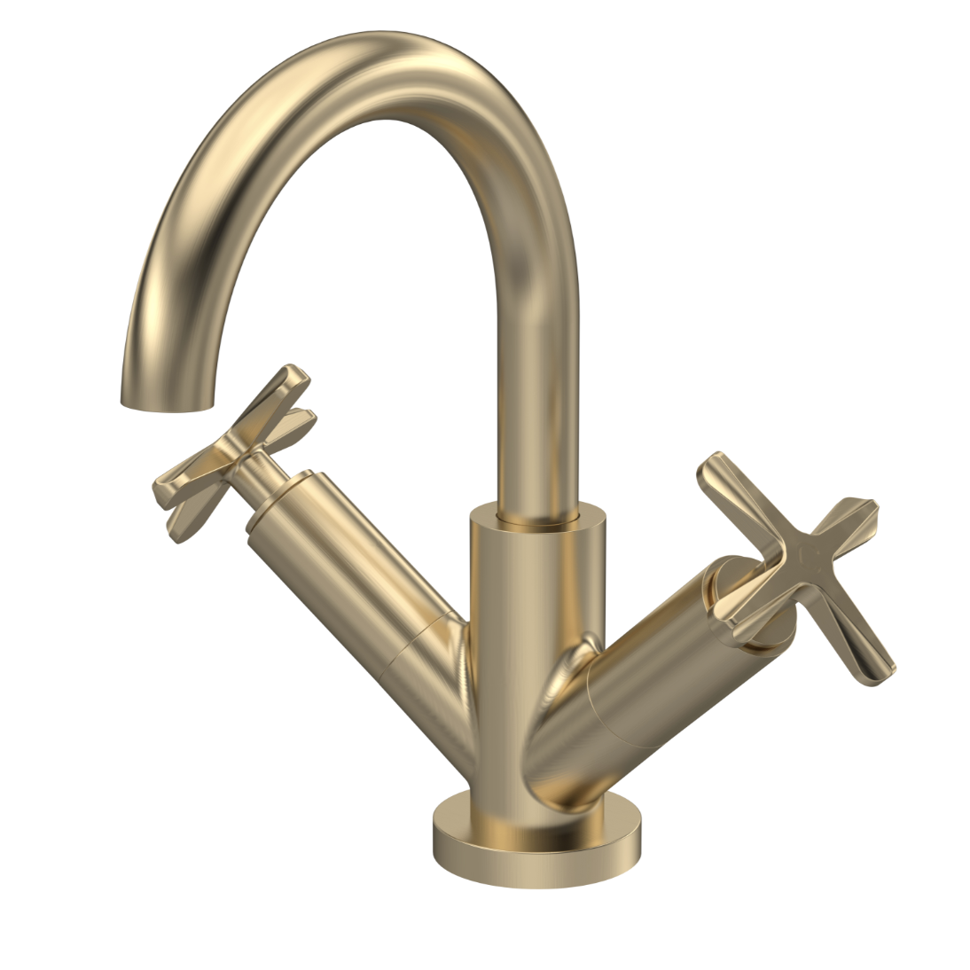 Aztec Deck Mount Mono Basin Mixer Tap/ Push Button Waste | Woodford Bathrooms