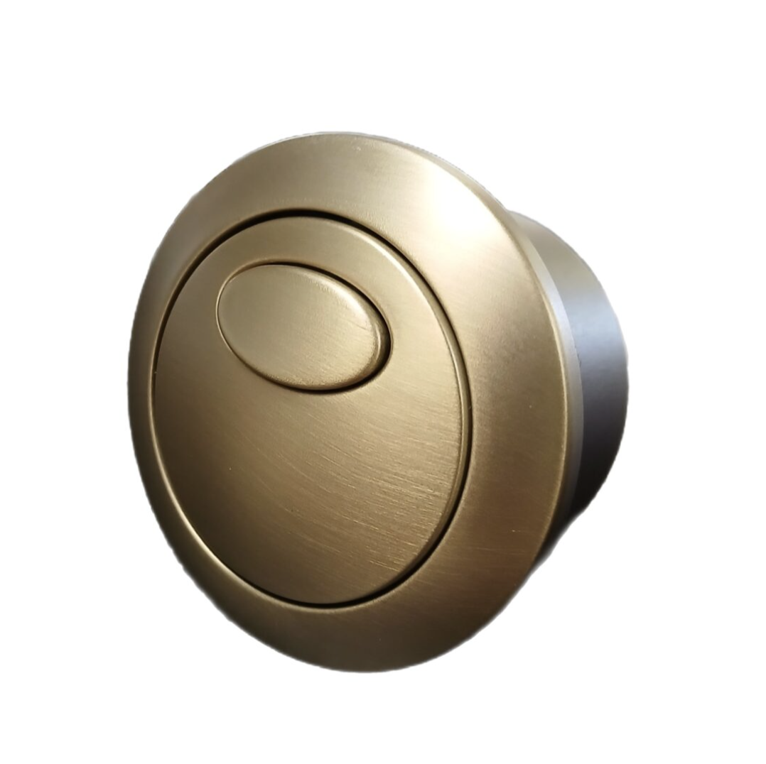 Kartell Brushed Brass Kameo Cistern Button | Woodford Bathrooms