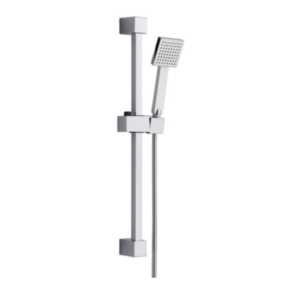Bedgebury Square Riser Rail Kit - Chrome | Woodford Bathrooms
