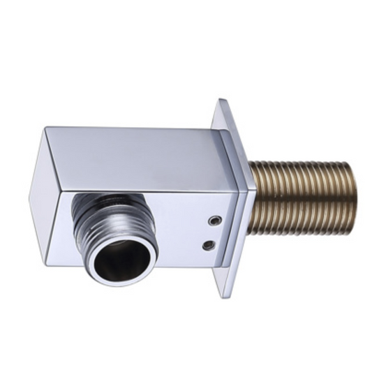 Bedgebury Square Wall Bracket Elbow - Chrome | Woodford Bathrooms