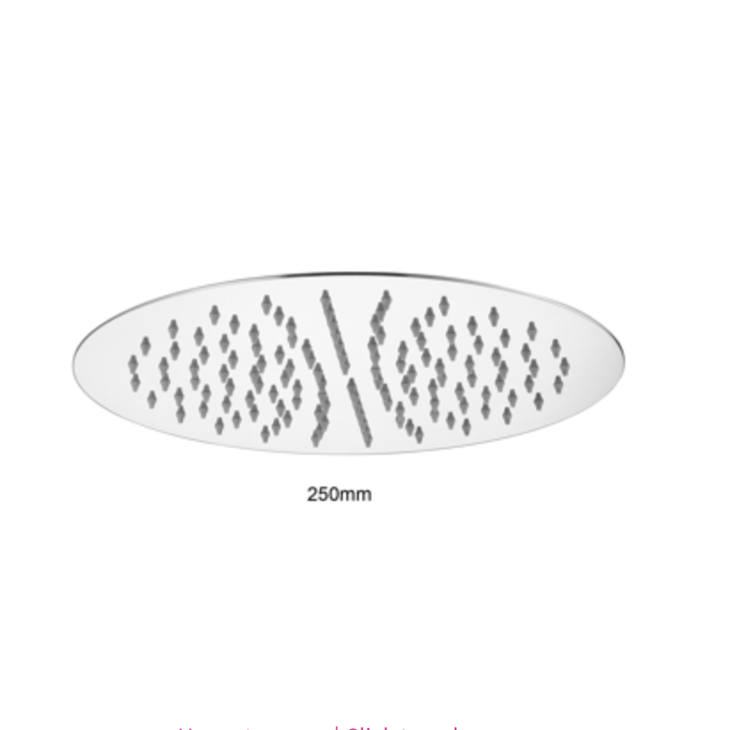 Bewl Round Slim Shower Head 250mm - Chrome | Woodford Bathrooms