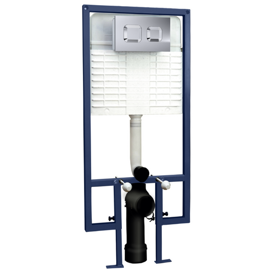 Cisterns Square Dual Flush Push Button | Woodford Bathrooms