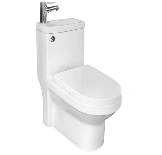 Arley Pro Integrated Toilet Pan With Basin & Tap 23701P2-J