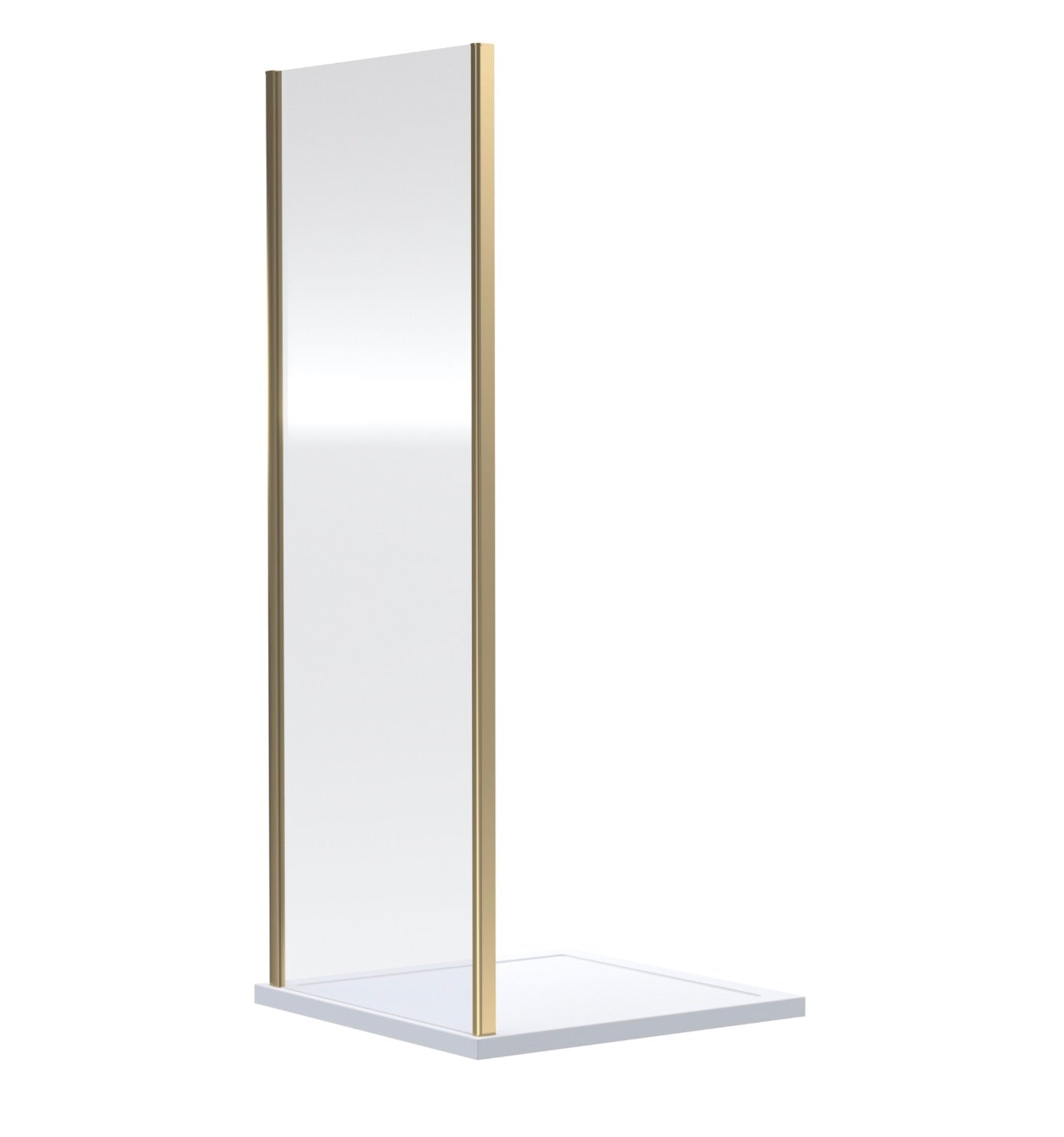 Side Panel - 800mm - 6mm - Brushed Brass