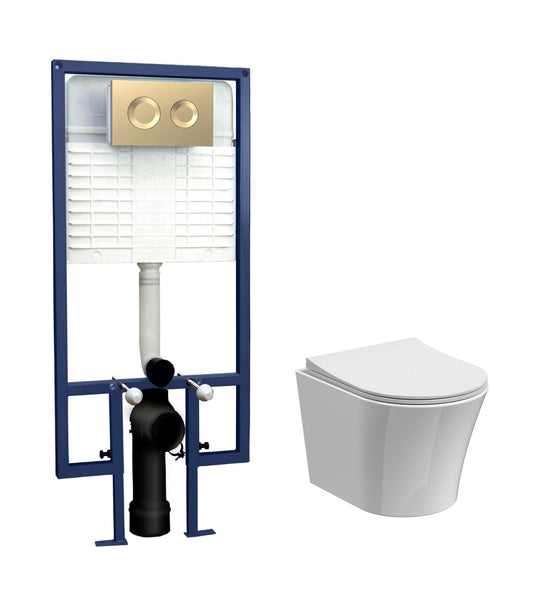 nuie Round Wall Hung Pan &
Concealed