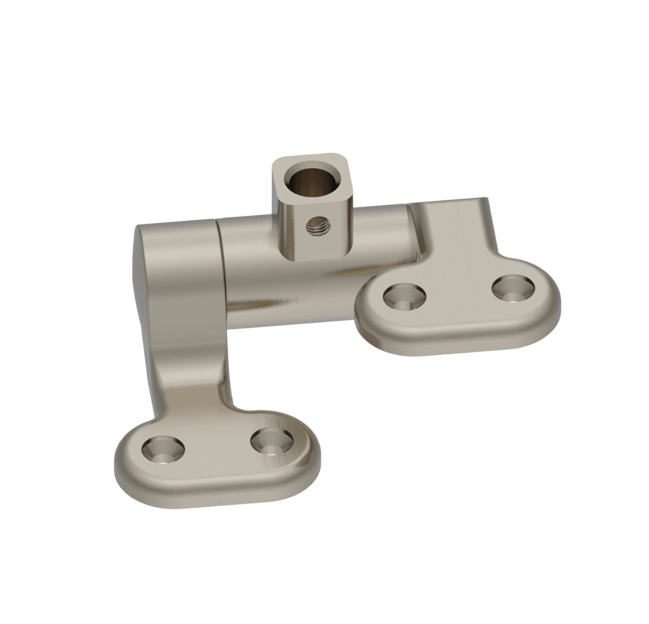 Burlington Guild Seat Hinges with top fixing - Brushed Nickel GUHGL