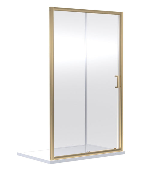 Sliding Door - 1200mm - 6mm - Brushed Brass