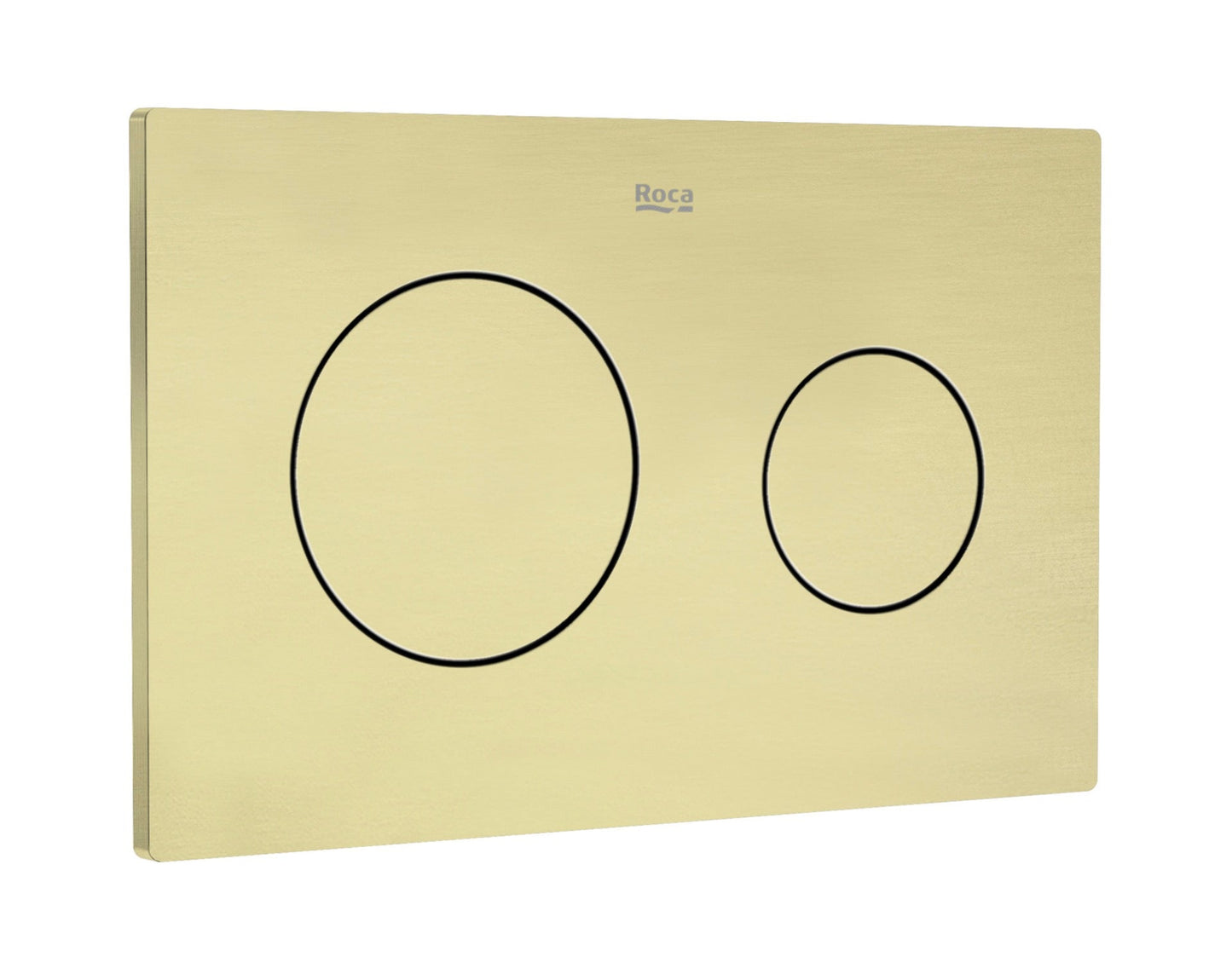 Roca Duplo One PL10 Dual Flush Plate - Brushed Brass A8901890VA