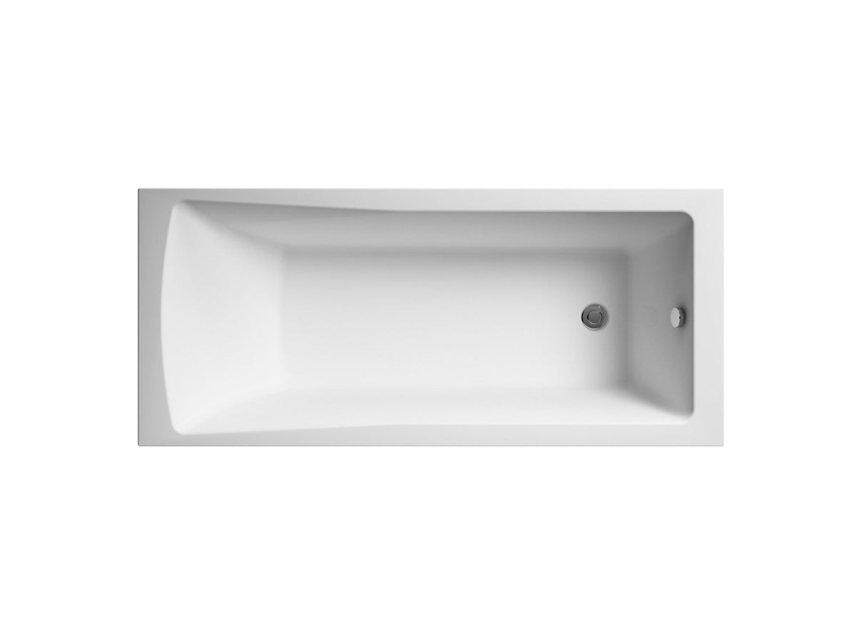 nuie Linton 1700mm x 750mm Square Single Ended Bath With Legs NBA410