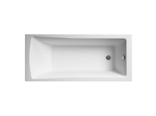 nuie Linton 1700mm x 750mm Square Single Ended Bath With Legs NBA410