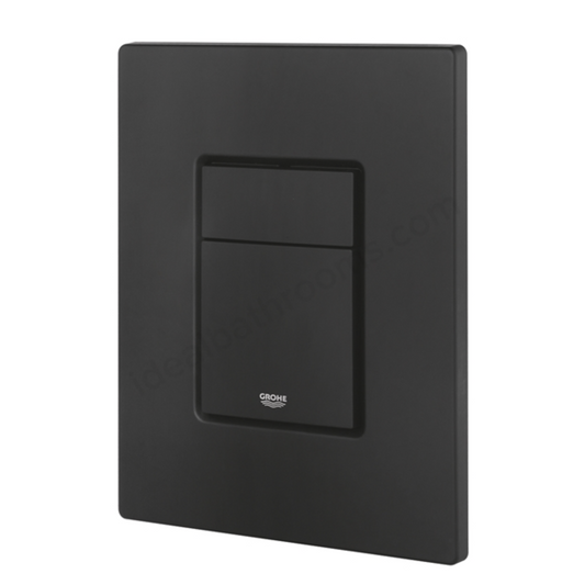 Grohe Skate Cosmo Flush Plate - Phantom Black | Woodford Bathrooms