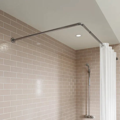 Croydex L Shaped Telescopic
Shower Cubicle Rod - Chrome