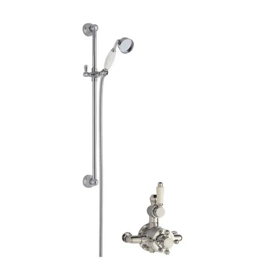 Nuie Chrome Traditional Manual
Exposed Valve Slider Rail Shower Kit