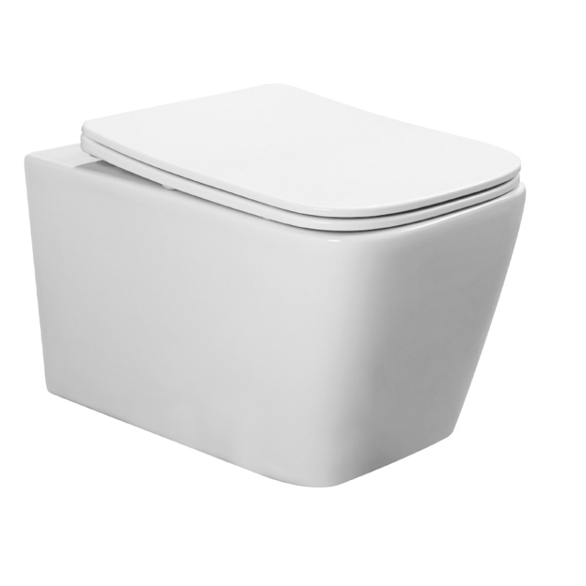 Ice Wall Hung Square Rimless Toilet | Woodford Bathrooms