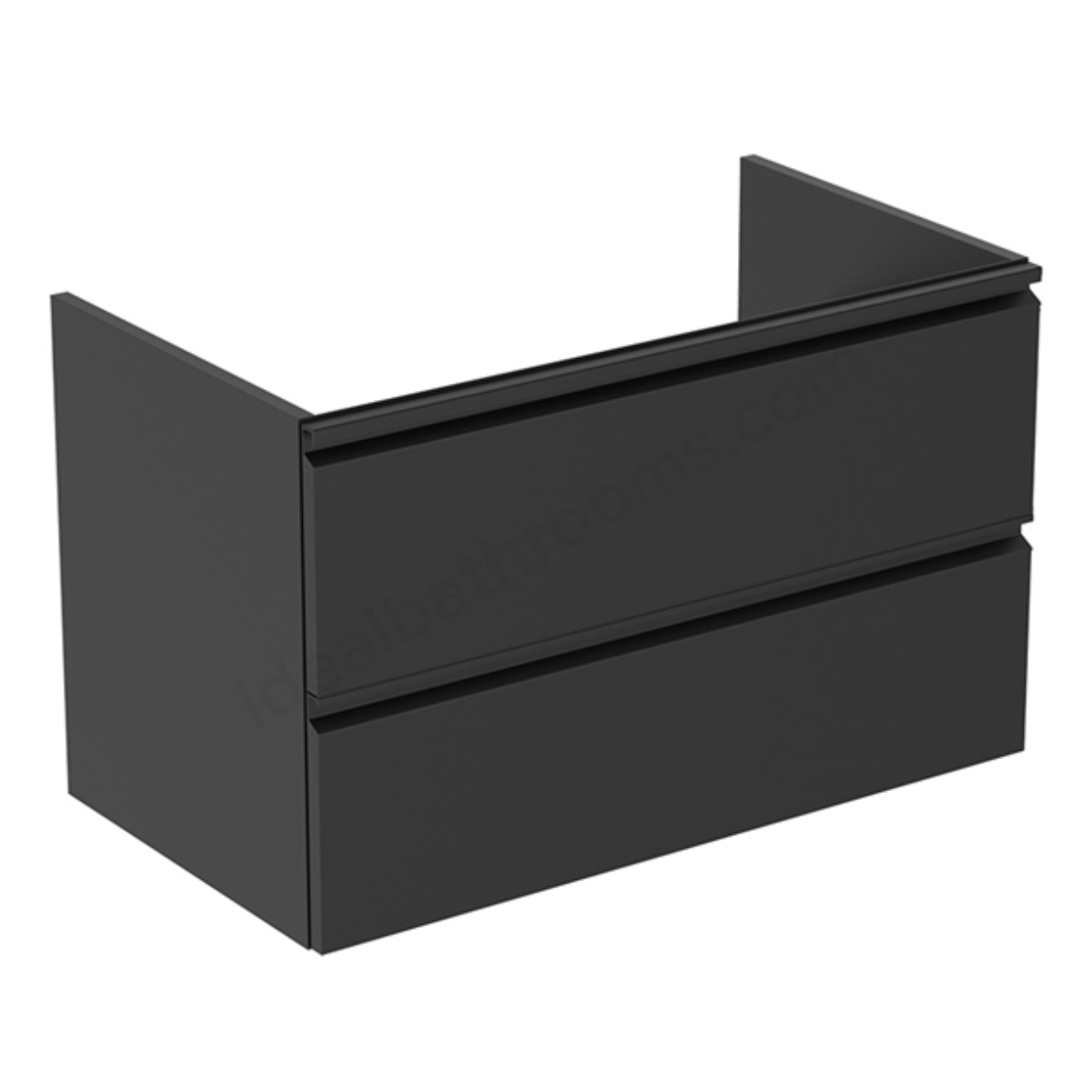 Ideal Standard Tesi Basin Unit 80cm - Silk Black | Woodford Bathrooms