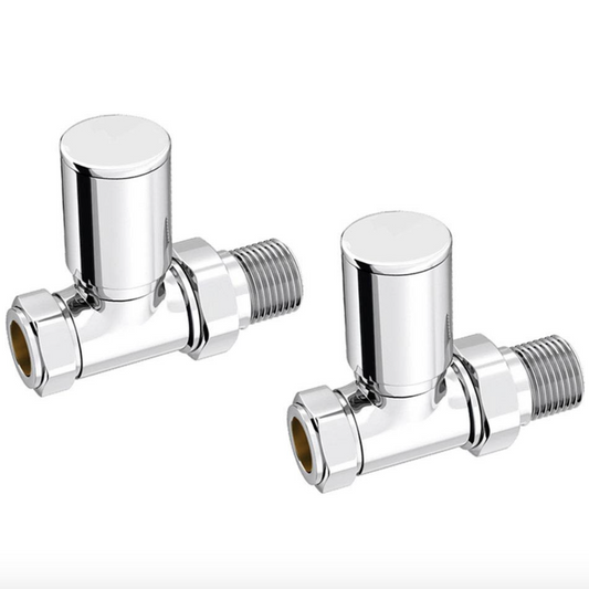 Kartell Modern Valves Chrome Pair - Straight