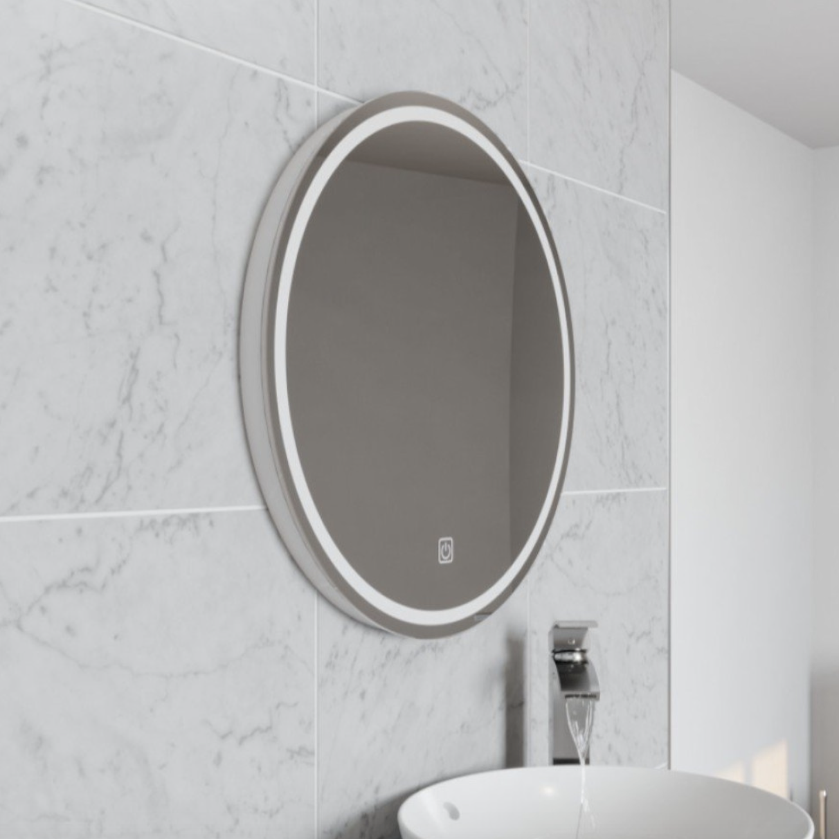 Kartell Vista 600Mm Circular Led Mirror | Woodford Bathrooms